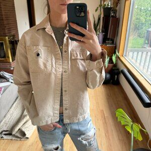 Carhartt WIP dusty rose chore shirt